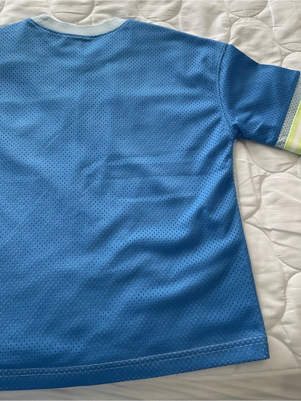 Old Navy Light Blue and Blue Mesh color-block T-shirt